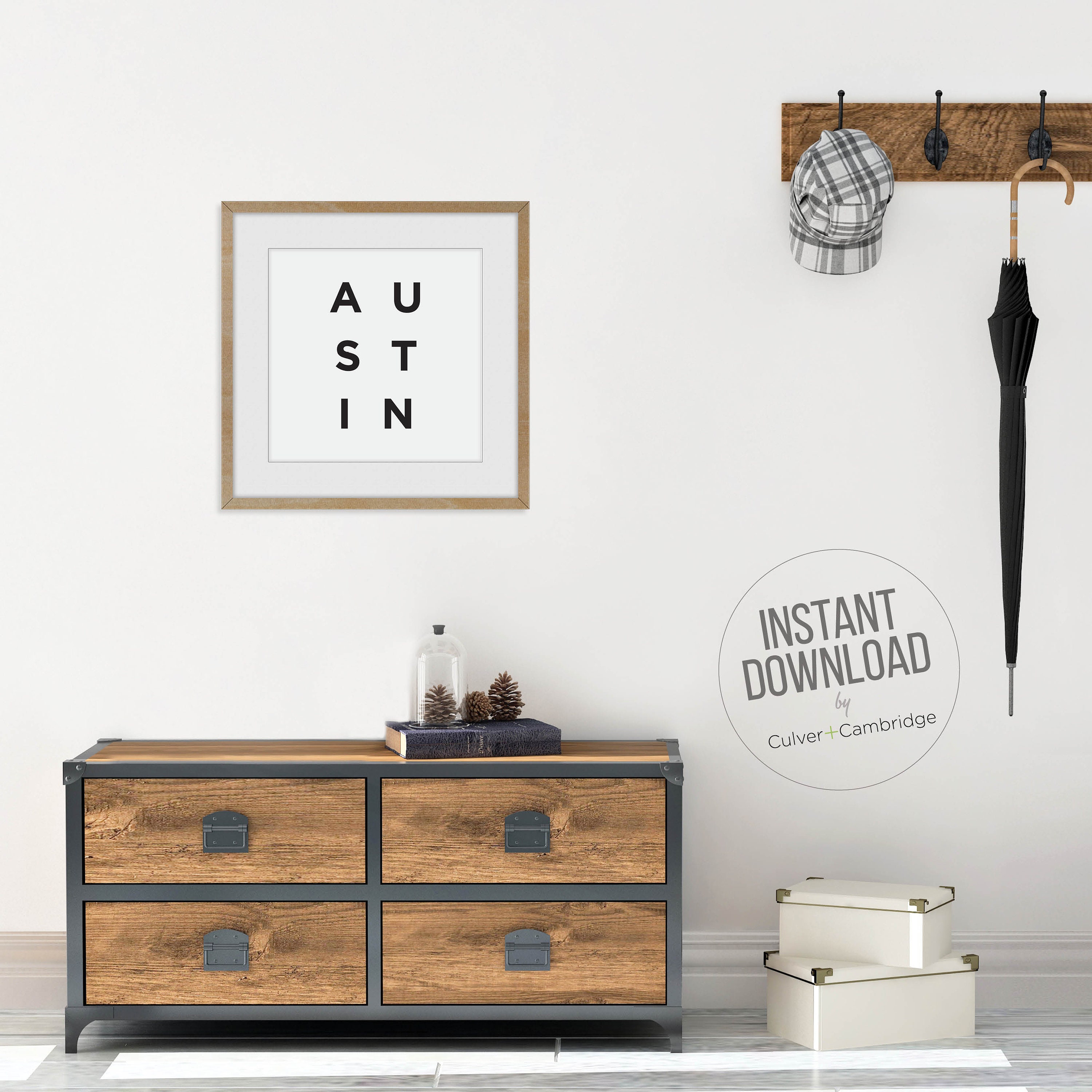 Austin Wall Art Austin Print Austin Texas Poster Digital | Etsy
