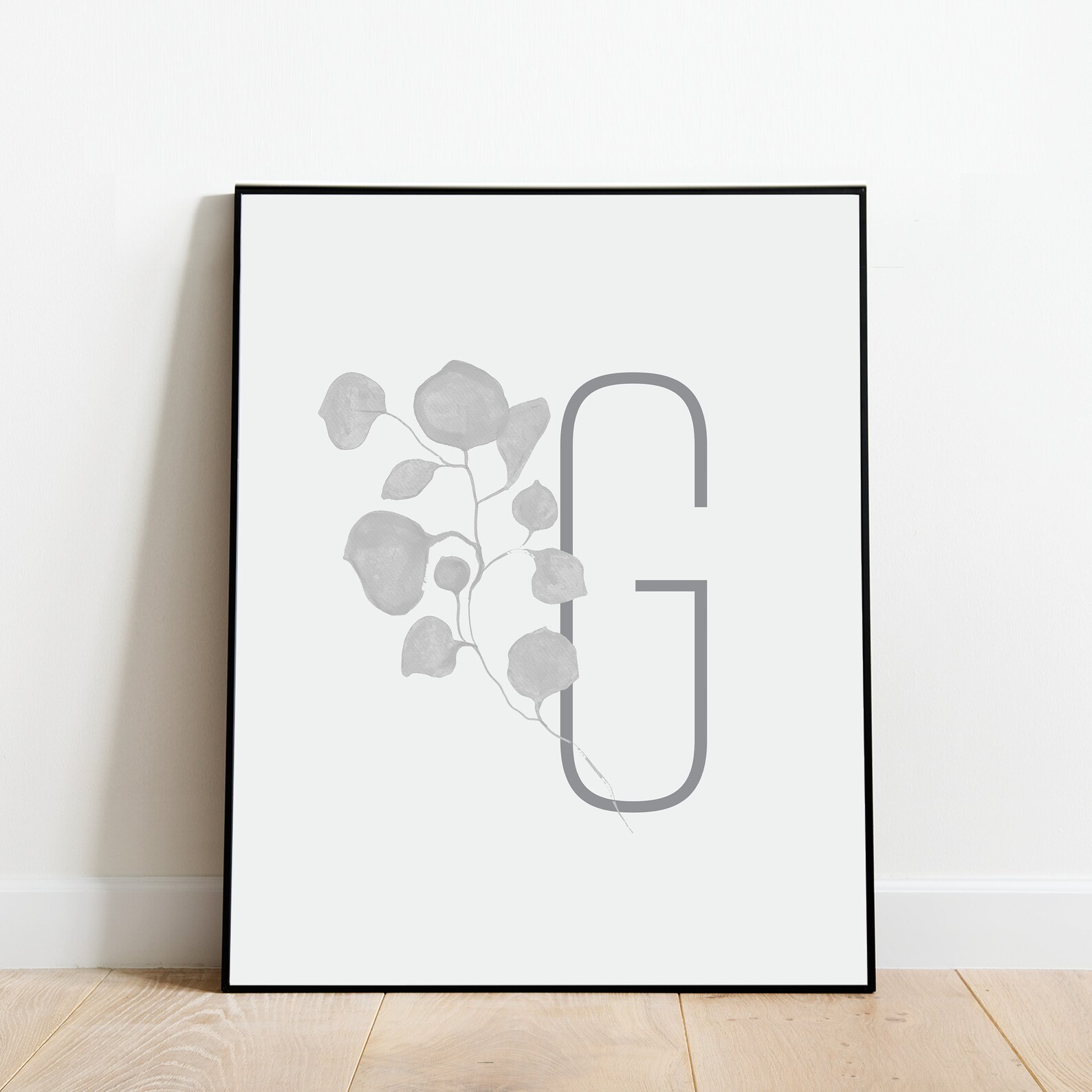Letter G Poster Unframed Letter G Wall Decor Boho Letter Etsy