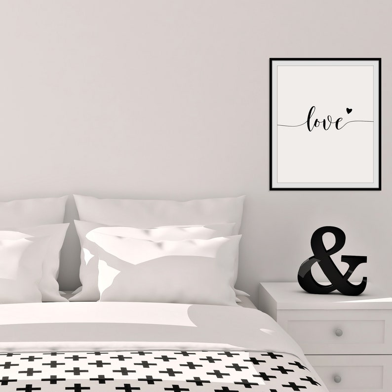 Love Wall Art Love Print Love Poster Love Wall Decor Etsy