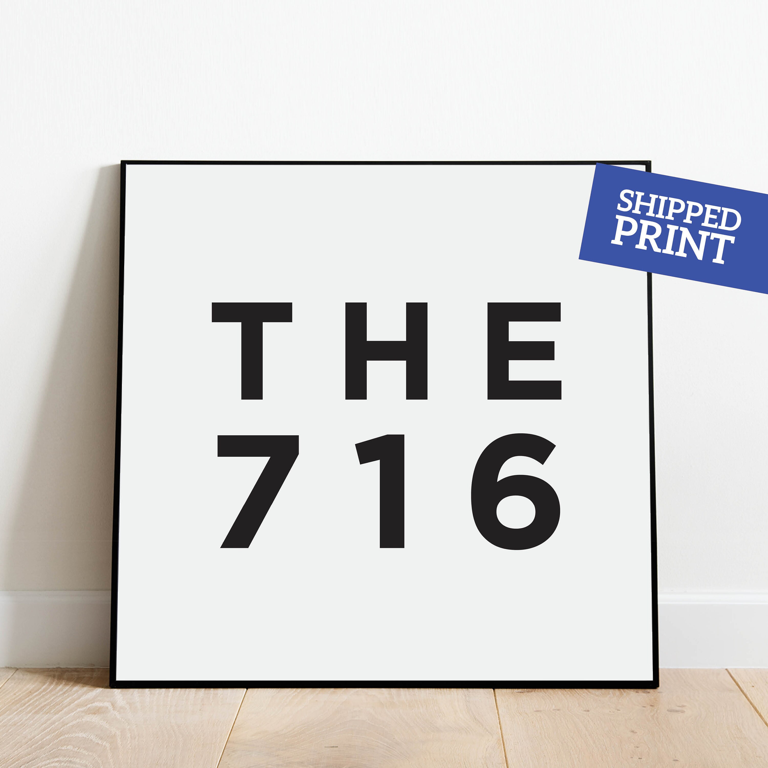THE 716 Buffalo Poster Buffalo Area Code Buffalo New York | Etsy