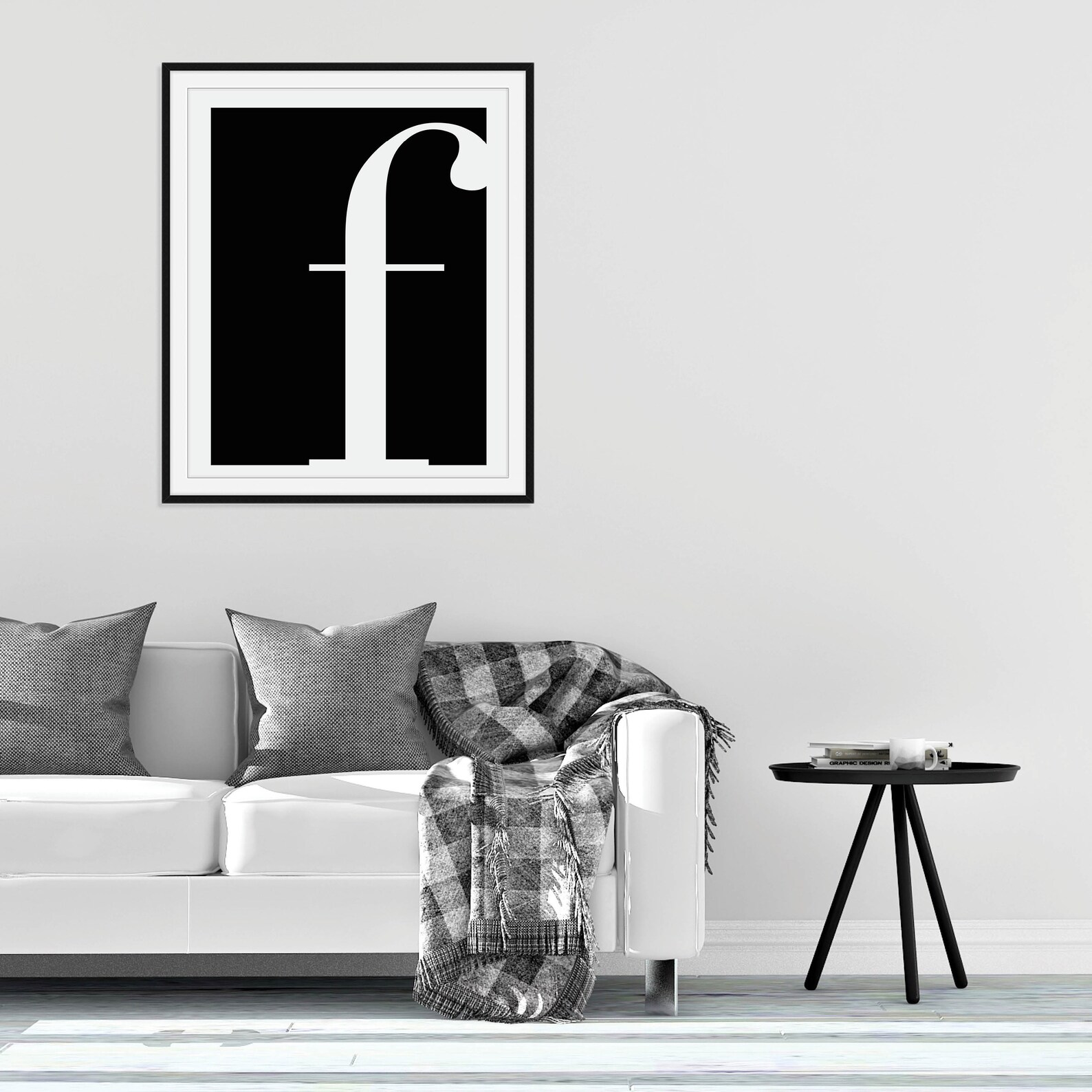 Letter F Wall Art Digital Download Letter F Print Etsy