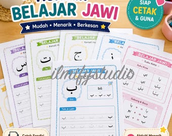 Belajar Jawi Printable Worksheets - Preschool to Year 1 Activities (PDF Download)
