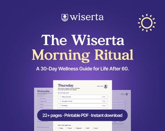 Morgens Wellness-Planer | tägliche Routine PDF, Self Care Journal (Digitaler Download)