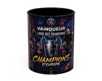 Paris Saint-Germain Champions League Soccer Mug | 11oz 15oz Ceramic Cup