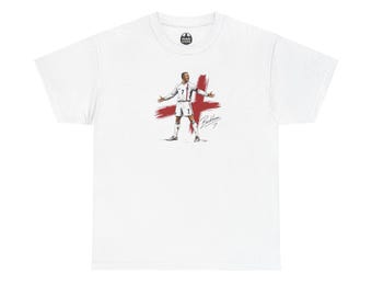 Camiseta de David Beckham, leyenda de Inglaterra / Camiseta de icono del fútbol