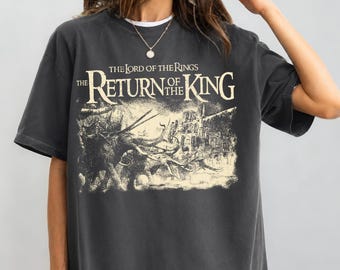 The Return of the King Shirt, Vintage Lord of the Rings T-Shirt, Battle of Pelennor Fields Graphic Tee, JRR Tolkien Book Fan Gift