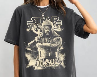 Darth Maul Shirt, Vintage Star Wars T-Shirt, Maul Shadow Lord Graphic Tee, Galaxy's Edge Trip Shirt, Sci-Fi Movie Fan Gift