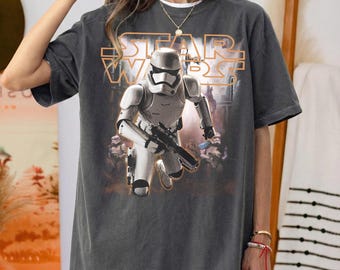 Vintage Stormtrooper Shirt, Retro Star Wars The Force Awakens Graphic Tee, First Order Stormtrooper Tshirt, Galaxy's Edge Trip