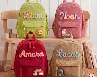 Personalized Kindergarten Backpack, Toddler Name Bag, Custom Embroidered Kids Backpack for Preschool Daycare, Custom Name Daycare Bag