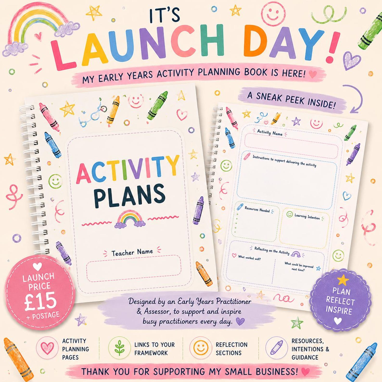 Early Years Activity Planner - Etsy UK