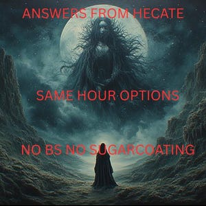 NO AI - 1 HOUR Psychic Deity Reading, Channelled Message from Hecate Goddess of Witches, Crossroads, and More.