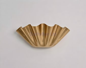 Moderne Messing Wave Design Wandleuchte Handgefertigte Luxus Ambient Beleuchtungskörper für Schlafzimmer Flur