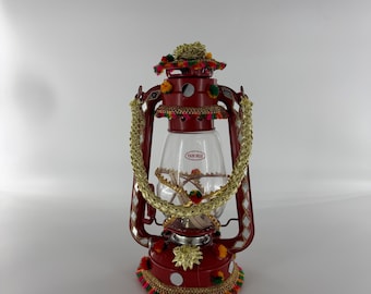 Handmade Decorated Vintage Lantern | Traditional Truck Art Style Lamp | Pakistani Wedding Decor | Eid Ramadan Home Decoration