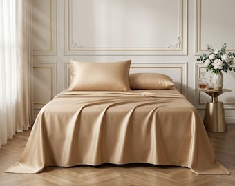 Lenzuolo piano in seta di gelso, lenzuolo superiore di lusso ultra morbido, biancheria da letto in seta liscia, lenzuolo piano in pura seta, copriletto 160/200/245/270 cm