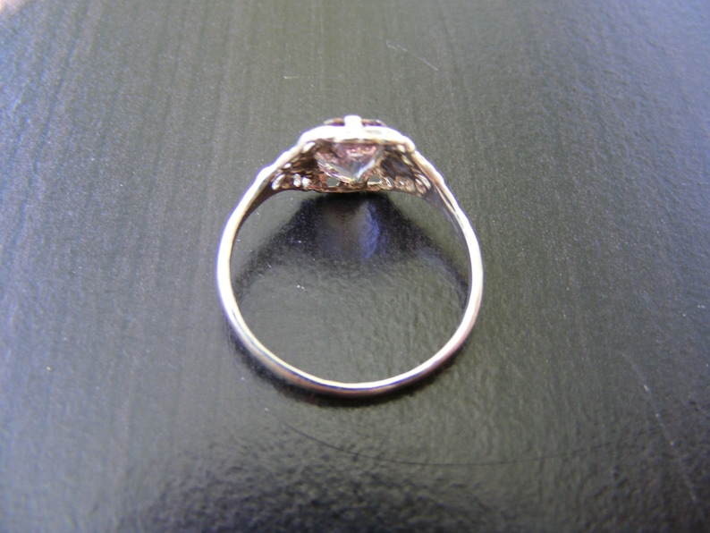 Sterling Silver Antique Filigree Ring With 1 carat Natural Ametrine Gemstone S254 Made To Order..