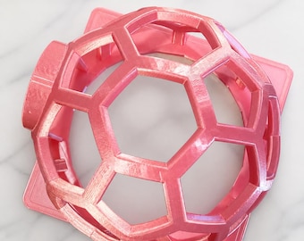3Dプリントされた幾何学模様のヘビの隠れ家、爬虫類用おもちゃ、テラリウム装飾