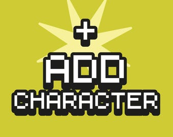 Personalized Illustration Add-On: Extra Pet or Person Character