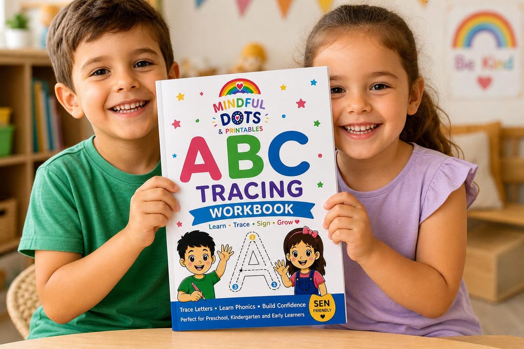 Sen Letters ABC Tracing Workbook – Learn Letters, Sign Language, Preschool SEN ...
