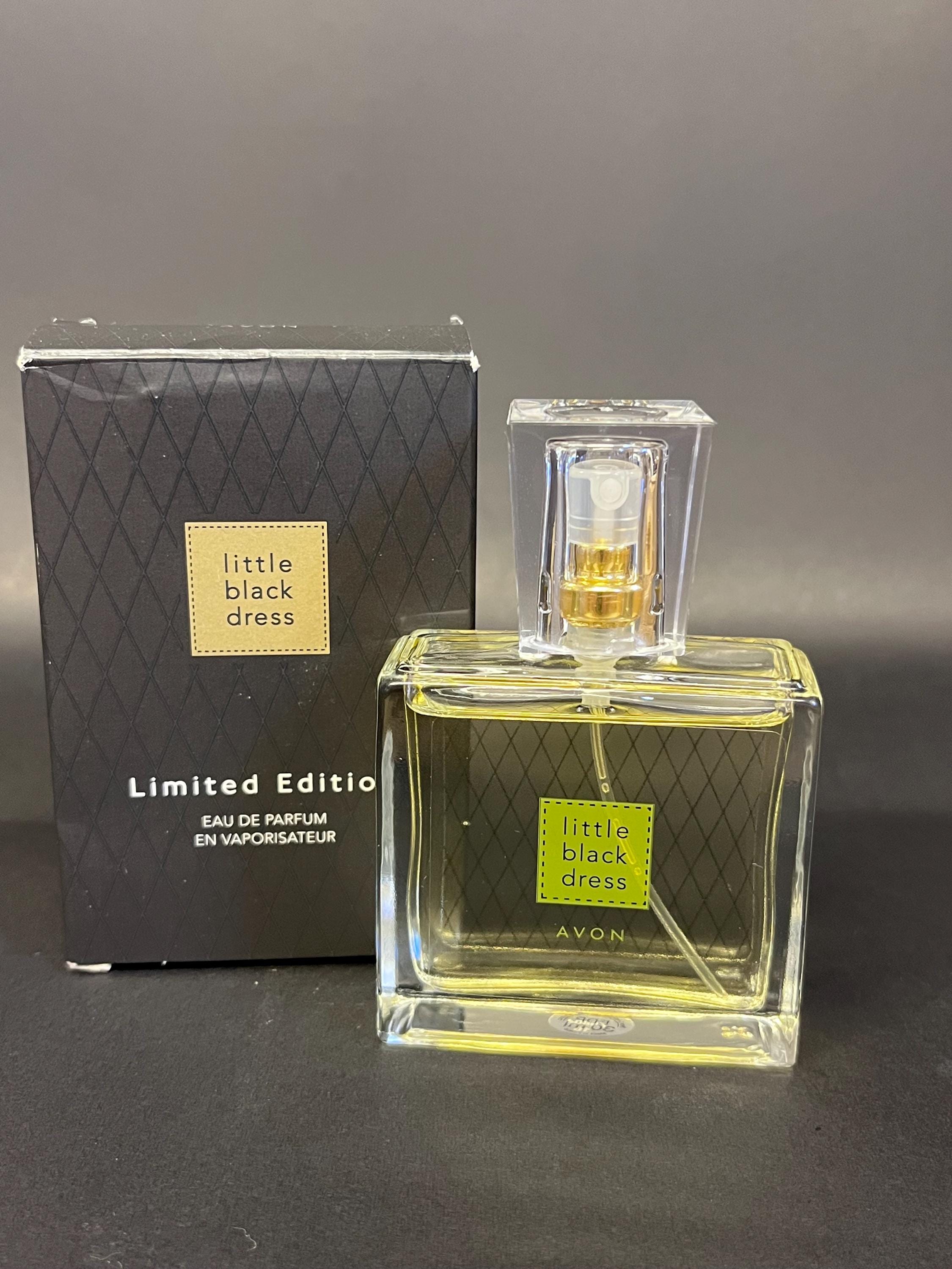 avon little black dress 30ml Perfume Size:SZ 12 COLORS_Dark Green Black Rhinestone Strapless Slit