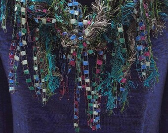 Boho,Scarf,Gift,60th Birthday,Mother in Law Gift,Gypsy,Bohemian,Gift for Women,Infinity Scarf,Shabby Chic,Godmother Gift,Gift for Her