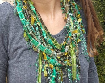 Boho,Scarf,60th Birthday,Mother in Law Gift,Gift,Gypsy,Bohemian,Gift for Women,Infinity Scarf,Shabby Chic,Godmother Gift,Gift for Her