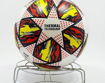 Bola de Futebol com Tecnologia Térmica Tamanho 5 - Bola de Futebol Profissional para Dias de Jogo, Resistente à Água e Ideal para Treinamento