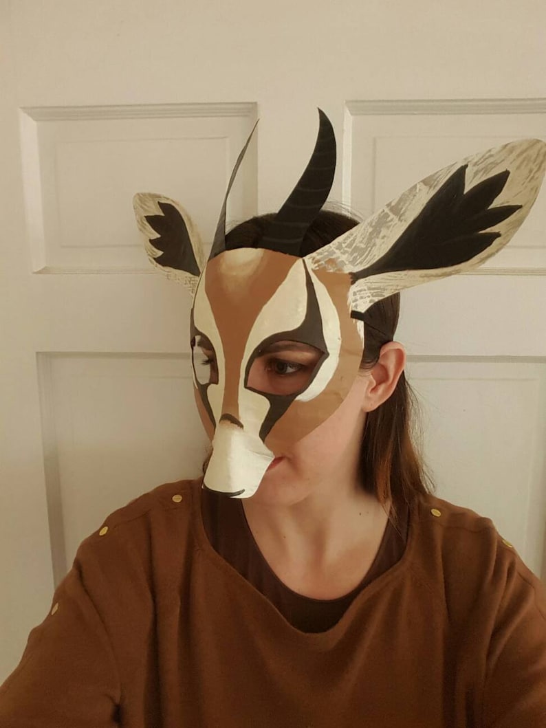 Gazelle mask, gazelle costume.