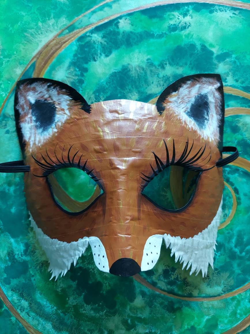 Citere Susteen zoom Fox Mask Fox Costume Mr. and Mrs. Fox Arctic Fox Mask - Etsy