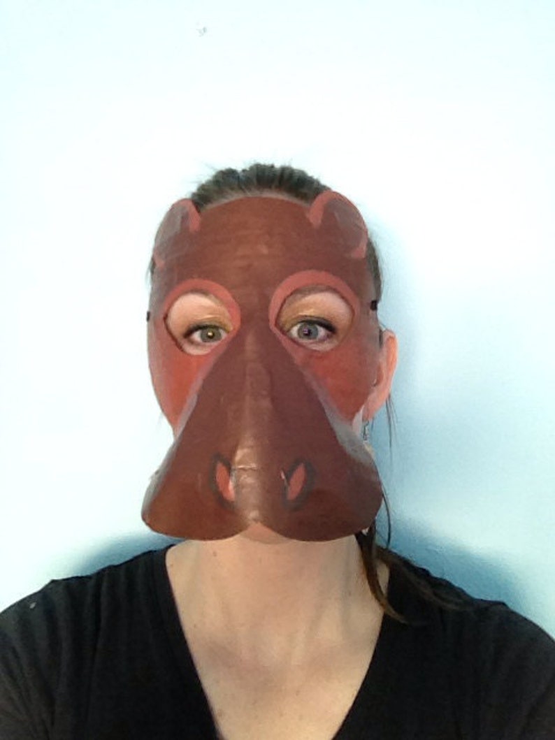 Hippo mask hippo costume hippopotamus image 5