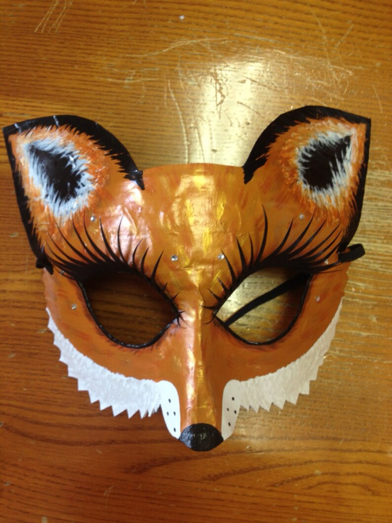 Fox Mask Fox Costume Mr. and Mrs. Fox Arctic Fox Mask Etsy