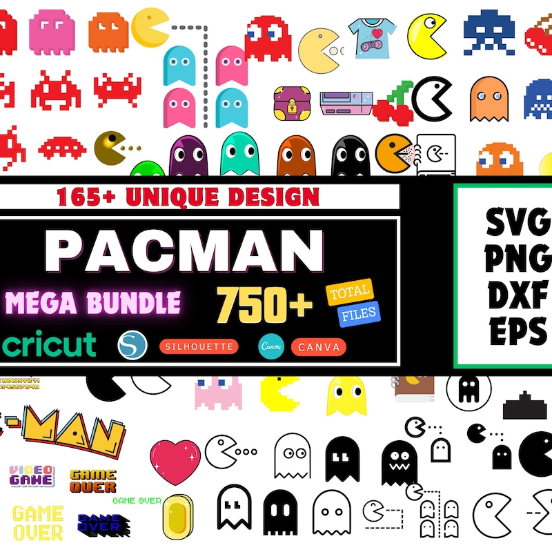 Pacman Clipart - Etsy