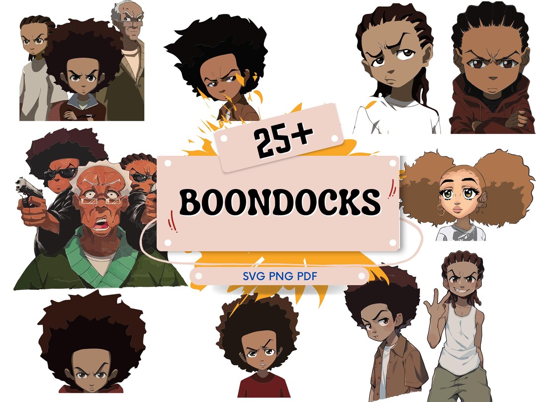 Boss Bundle Riley Boondocks Svg Bundle, Riley Freeman Svg, Png, Pdf, Anime, Manga, Afro ...