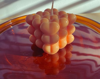 Candela profumata fatta a mano (a forma di cuore)
