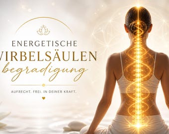 Energetische Wirbelsäulenbegradigung Kurs | Spiritual Healing Ausbildung | Workbook + Video | Energiearbeit | Zertifikat|Online Kurs Deutsch