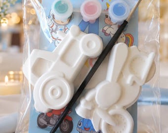 Kit de pintura para fiestas, kit de pintura personalizado para cumpleaños infantiles, obsequios para celebraciones, set de manualidades para pintar tu propia figura.