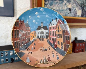 Limited Museum Edition Robert Franke Collector Plate - "Old New York"