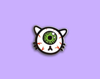 Eyeball Kitty Pin