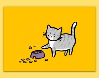 Floor Food Postcard
