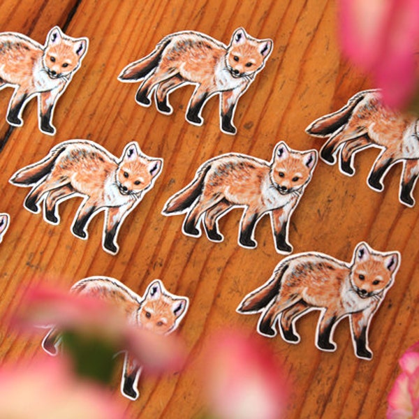 SALE - Fox cub brooch