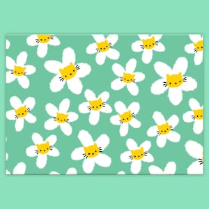 Daisy Cat Postcard