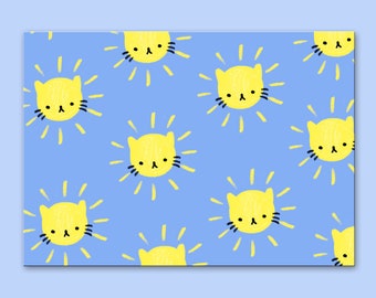 Sunshine Kitty Postcard