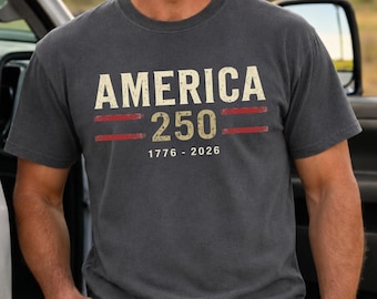 Comfort Colors USA Shirt America 250th Anniversary Gift 250 Years 4th of July Tshirt US 250 Years for T-Shirt