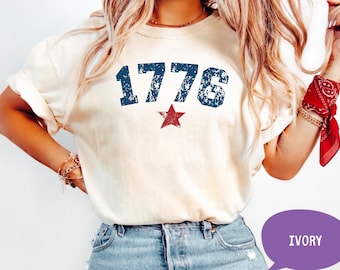 1776 Shirt, 250th Anniversary Comfort Colors® USA Shirt, Fourth of July Shirt, America 1776, 1776 T-Shirt, Patriotic Shirt, Est 1776 Tee