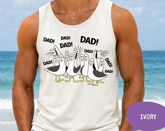 Comfort Colors® Seagull Dad Dad Dad - Personalized Shirt - Funny Dad's Day Gift For Dad- Disney Nemo T-Shirt - Finding Nemo