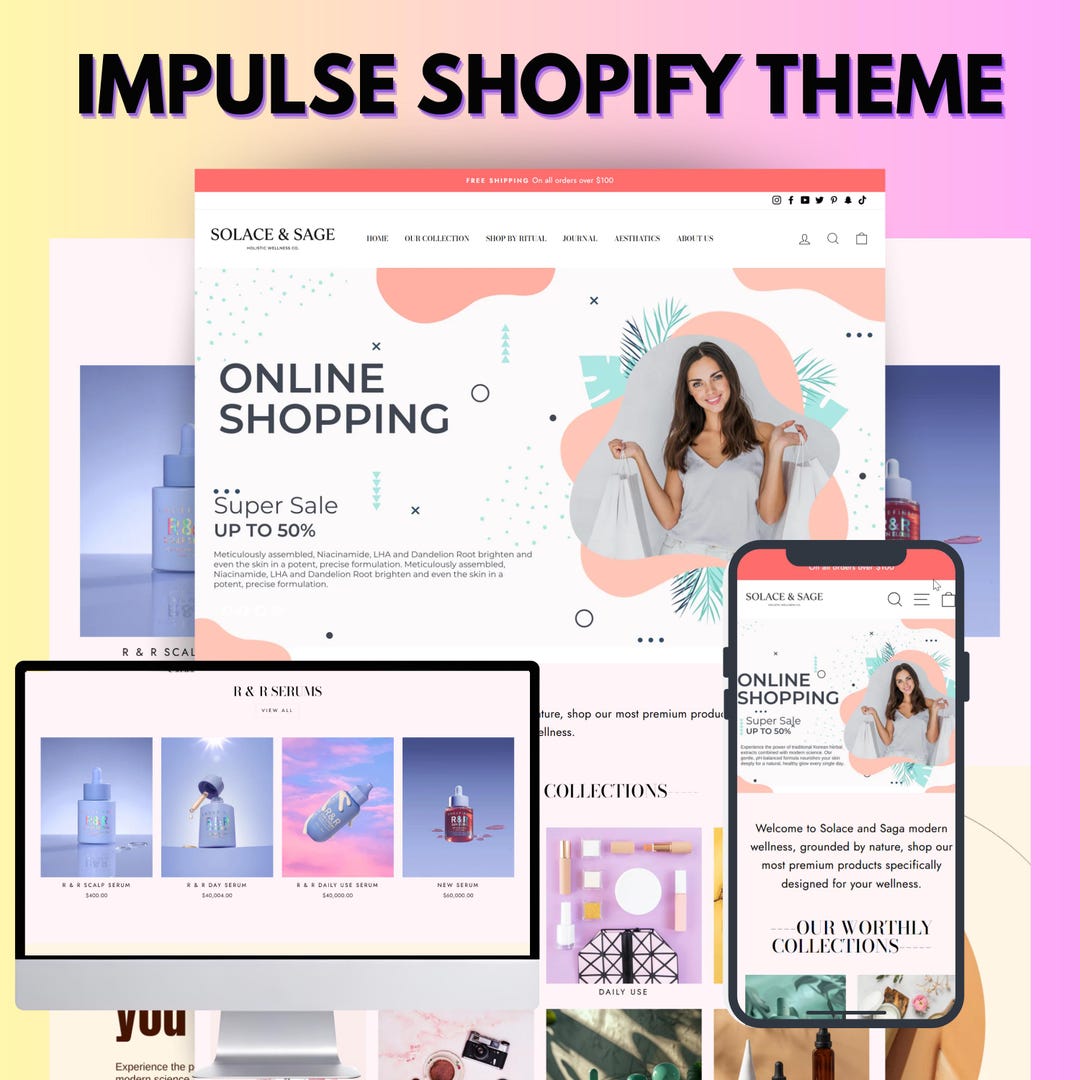 Impulse Shopify Theme – Beauty Fashion Online Website and Store ...