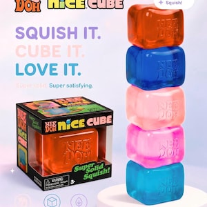 NeeDoh Nice Cube Squishy Toy | Stress Relief Fidget Ball image 2