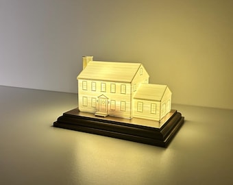 Custom 3D House Lamp | Mini-Home Display Piece | Housewarming Gift