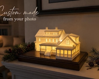 Custom Mantel House - Decorative Lamp
