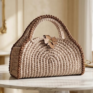 Modèle de sac Clara au crochet, patron de sac à main structuré au crochet, modèle de sac à points texturés (PDF), tutoriel de sac à main au crochet à faire soi-même