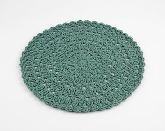 Elegant Crochet Round Placemat Pattern, Modern Lace Table Mat (PDF Download)